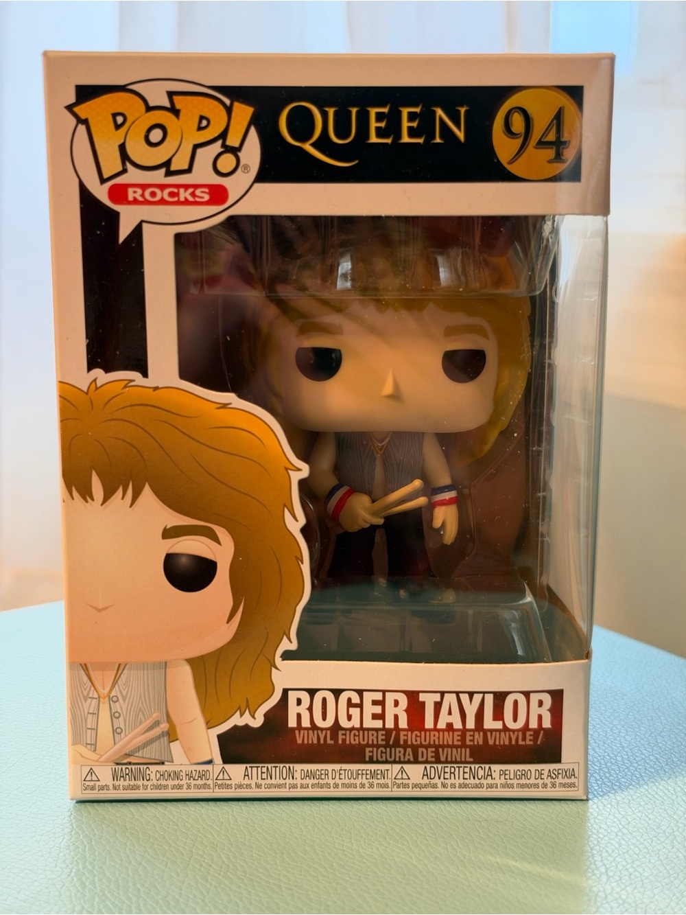 Funko Pop! Rocks Queen Roger Taylor Vinyl Figure Box #94